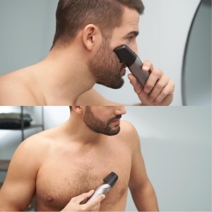 Trimmer de barba Panasonic ER-GY60-H503, 3-in-1, inox, 4 accesorii - Img 3