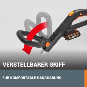 Trimmer de gazon WORX WG163E.9, 20V, 2-in-1, ergonomic, usor - Img 7