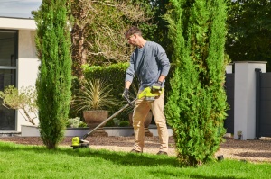 Trimmer de iarba RYOBI RY18LT33A-0, 33 cm, cu pedala pentru schimbare usoara - Img 3