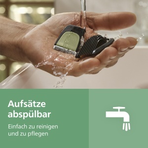 Trimmer electric Philips Multigroom 3000 MG393015, 7 accesorii, 10 lungimi, acumulator 60 min - Img 8