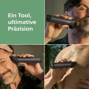 Trimmer multifunctional Philips Multigroom Series 7000 MG793115 16 accesorii lame autoascutite autonomie 120 min - Img 2
