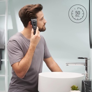 Trimmer Panasonic ER-GB62-H503 3 in 1 39 setari lungime lame din otel japonez gri mat - Img 7