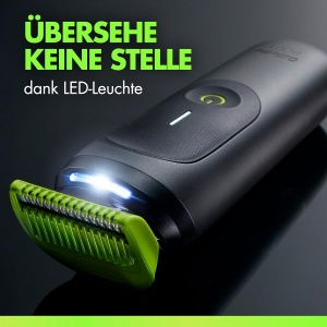 Trimmer pentru corp si zona intima GilletteLabs i7, tehnologie SkinFirst, negruverde - Img 3