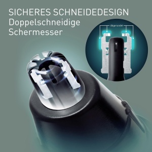 Trimmer pentru nas si urechi Panasonic ER-GN30, 2 lame, hypoalergenic, negru - Img 4