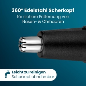 Trimmer pentru nas si urechi ProfiCare PC NE 3144, USB-C, 360 Scherkopf - Img 3