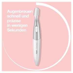 Trimmer pentru sprancene Braun FG1106, compact, cu 3 capete de taiere - Img 4