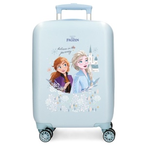 Troller copii Disney Frozen, 33L, 4 roti multidirectionale, albastru