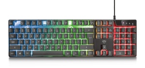 Trust Gaming GXT 838 Azor Mouse si Tastatura pentru Jocuri, Aspect Italian, QWERTY, USB, Anti-ghosting, Tastatura cu Iluminare din Spate LED RGB, Mouse Gaming 800-3000 DPI - Negru - Img 6