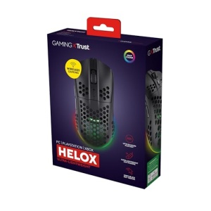 Trust Gaming GXT 929 Helox Wireless Gaming Mouse, Ultralight Mouse 75g, 80h Utilizare continua, Receptor Micro USB 2.4GHz, DPI reglabil (800-4800), 6 butoane programabile, Gaming PC MMO - Negru - Img 13