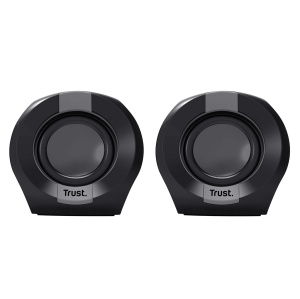 Trust Polo Small PC Speaker 2.0, 8W (4W RMS), Set de Difuzoare Compacte, Set de Difuzoare de Operare USB, Control Integrat, AUX 3.5mm, PC Boxes Computer Laptop - Negru - Img 6