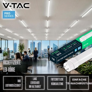 Tub LED V-TAC 120 CM T8 G13 18W 1850 Lumen Neutral Alb 4000K - Img 3