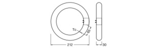 Tuba LED Osram T9C EM 22, 11W, 1320lm, 4000K - Img 2