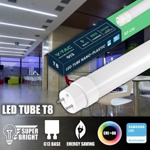 Tuburi LED V-TAC 60 CM T8 G13 7,5W 850 Lumen cu Chip Samsung - Img 8