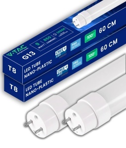 Tuburi LED V-TAC T8 G13, 60 cm, 9W, 850 Lumen, Warmwei 3000K