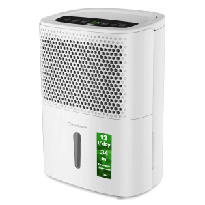 Turbionaire Smart 12 Eco Dezumidificator portabil extrem de silentios, inteligent, max. 200 wati, 12 l / 24 h, pentru medii cu pana la 34 de metri cubi Filtru de praf Hygrostat Incorporated