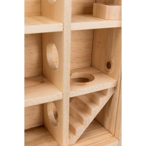 Turn de joaca pentru rozatoare Trixie 61709, 30 x 30 x 10 cm, cu 9 camere - Img 2