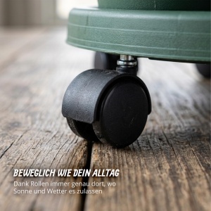 Turn de plante Relaxdays, 5 etaje, mobil, verde, 66x33 cm - Img 7