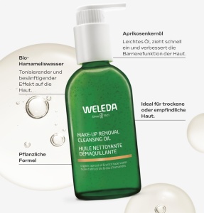 Ulei de curatare pentru machiaj WELEDA Bio, 150 ml, vegan - Img 3