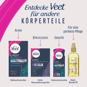 Ulei pentru ras si indepartare par Veet Expert Multi-Benefit, 100 ml, 100 naturale - Img 9