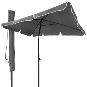 Umbrela de soare VOUNOT pentru balcon si terasa, gri, 200cm, cu protectie UV 50