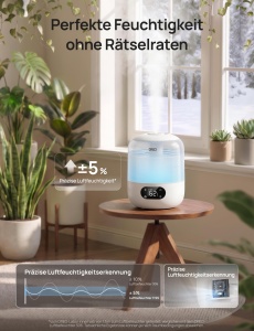 Umidificator DREO cu Wi-Fi, 3L, 30 ore autonomie, lumina RGB - Img 5