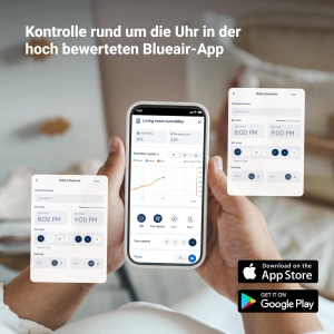 Umidificator inteligent BLUEAIR Premium rezervor de 35 litri sigur pentru masina de spalat vase pentru camere mari somn mai bun cu tehnologie de evapo - Img 7