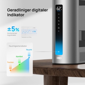 Umidificator inteligent Dreo 6L pentru camere mari, ceata calda si rece pentru dormitor, functionare de 60 de ore, senzor precis de umiditate, difuzor de aroma si compatibil cu Alexa. - Img 4