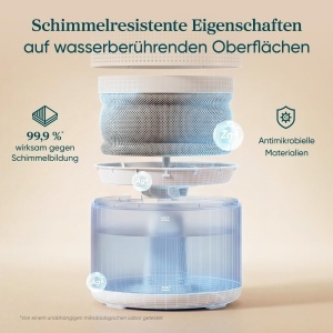 Umidificator Inteligent Levoit, 4.5L, 400mlh, fara praf alb - Img 3