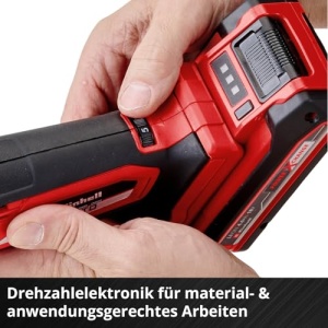 Unealta multifunctionala cu acumulator Einhell VARRITO Power X-Change (Li-Ion, 18 V, 22.000 pana la 40.000 min-1, electronica de viteza, blocare cu eliberare rapida, suport magnetic pentru scule, fara baterie si incarcator) - Img 11