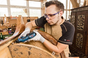 Unelte rotative Bosch Professional GRO 12V-35, 35000 rpm, 2 acumulatori 2.0Ah - Img 5