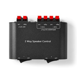 Unitate de control pentru boxe Nedis - 2 cai, conectare sigura, metalica, neagra - Img 5