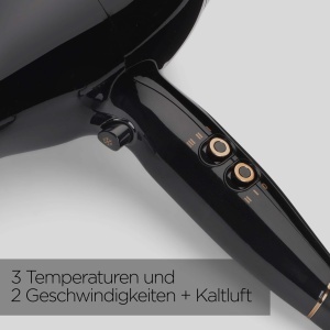 Uscator de par BaByliss Pro Power D5245E, 2300W, negru, cu tehnologie ionica - Img 2