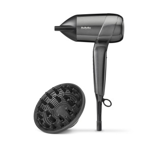 Uscator de par BaByliss Titanium Shine 1600W, compact, cu difuzor, argintiu - Img 7