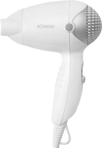 Uscator de par Bomann HT 8002, 1200W, 2 trepte de temperatura, compact, negru sau alb - Img 2