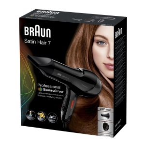 Uscator de par Braun Satin Hair 7 HD785, 2000W, negru, cu tehnologie IonTec - Img 4