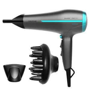 Uscator de par Cecotec Bamba IoniCare 5200 Aura Black, 2300W, cu concentrator si difuzor - Img 1
