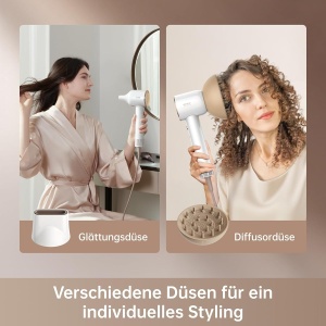 Uscator de par Dreame Hair Glory, 110.000 rotatiimin, 70ms, alb - Img 4