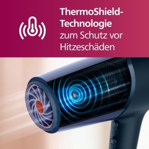 Uscator de par Philips Seria 5000 BHD51020 Metallic Blue ThermoShield 2300W - Img 2