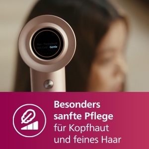 Uscator de par Philips Seria 8000 BHD83710 1400 W ThermoShield Ionizare Rose Champagne - Img 5