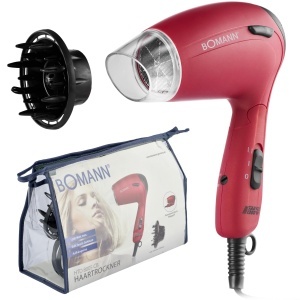 Uscator de par portabil Bomann HTD 8005 CB, 1200W, 2 trepte, rosu - Img 8