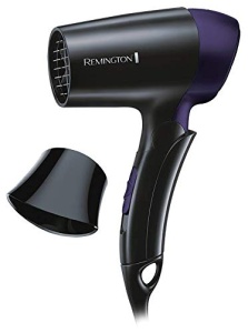 Uscator de par Remington [ultra mic si pliabil] On The Go (1400 W, reglare a tensiunii la nivel mondial 120/220-240V, duza de coafare, 2 viteze combinate de incalzire si suflanta) Uscator de par de calatorie D2400 - Img 6