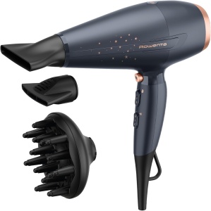 Uscator de par Rowenta Pro Power CV7231, 2200W, cu difuzor, 6 si 9 mm duze