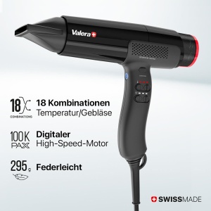 Uscator de par Valera Sension AI, 2000W, cu motor digital, 4 accesorii - Img 2