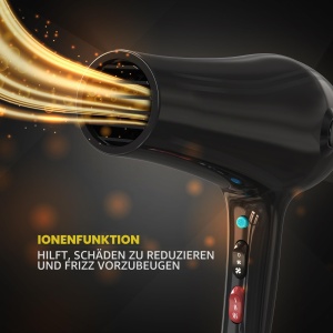 Uscator de par Wahl PowerPik 5000, 2000W, pentru par afro, cu functie Ioni - Img 3