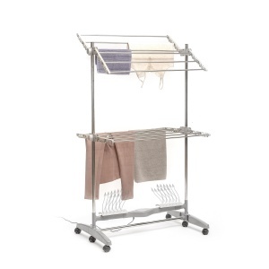 Uscator electric de rufe InnovaGoods Dryllon 12 bare pliabil cu roti gri - Img 4