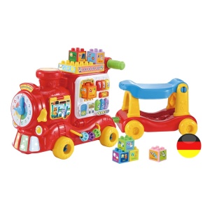 Vagon de jucarie VTech Entdecker-Eisenbahn cu 4 moduri de joc