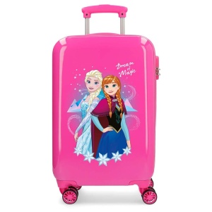 Valiza cu roti Disney Frozen Dream of Magic, 32L, roz, 37x55x20 cm