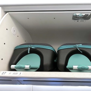 Valiza pentru copii BEABA Micro Mobility, 22L, cu scaun, albastra - Img 8