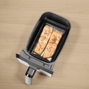Vas de gatit pentru friteuza cu aer cald, reutilizabil, 12,5 x 20 cm - Img 5