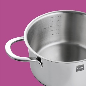 Vas pentru fondue ROHE-Germany Fabio 16 cm, inox, 1.8 litri - Img 2